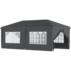 Garden & Outdoor Environment OutSunny Pop Up Gazebo with Sides and Windows 3x6 m