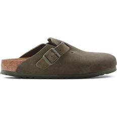 Birkenstock 39 ½ Slippers & Sandals Birkenstock Boston Suede Leather - Thyme