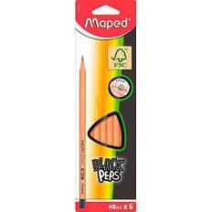 Maped BLACK'PEPS Bleistifte HB naturbelassen 6 St