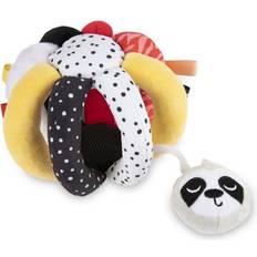 Canpol Babies Boo Sensory Ball contrast squeaky toy with rattle