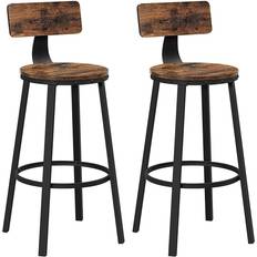 Black Bar Stools Vasagle Easy Assembly Bar Stool 99cm 2pcs