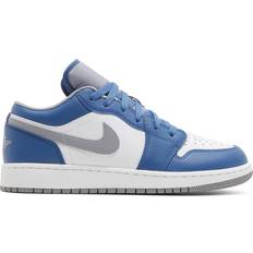 Nike Air Jordan 1 Low GS - True Blue/Cement Grey/White