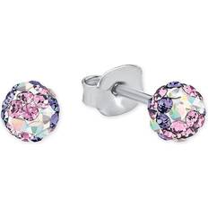 Stud Earrings - Silver/Multi