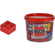 Simba Building Games Simba 104114111 "Blox 4-Stud Red Building Blocks Set 100-Piece