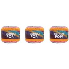 Bernat Pop Pop Art Yarn 3 Pack of 141g/5oz Acrylic 4 Medium Worsted 280 Yards Knitting/Crochet