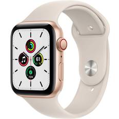 Apple Wi-Fi - Wireless Charging - iPhone Smartwatches Apple Watch SE 2020 Cellular 44mm Aluminium Case with Sport Band