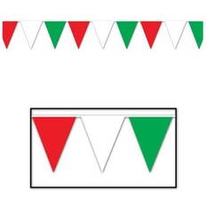 Beistle 50702-RWG Outdoor Pennant Banner- Pack of 12