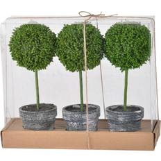 A&B Home A and B Mini Faux Topiaries Set