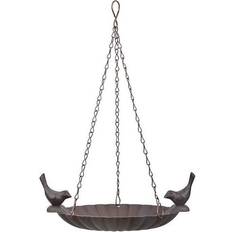 Esschert Design Cast iron hanging bird bath with two