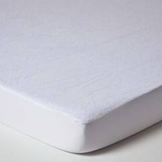 Homescapes Small Double Terry Mattress Cover White
