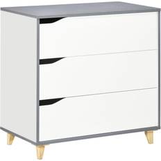 3 drawer storage unit Homcom 3 Unit Chest of Drawer