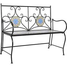 Dkd Home Decor 111 Mosaic Garden Bench