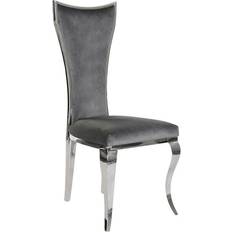 Dkd Home Decor Silver Kitchen Chair