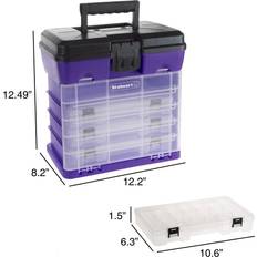 Stalwart Purple Purple Craft Organizer & Storage Box