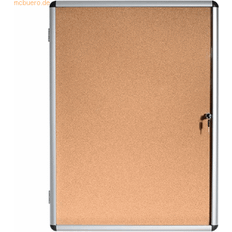 Beige Bulletin Boards Bi-Office Schaukasten Enclore Kork 72x67,4cm 6xA4