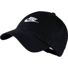 Nike Sportswear Heritage86 Futura Washed Cap - Black/Black/White