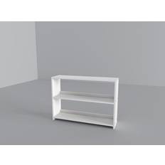 Donco kids Louver Bed-Color:White Style:Large Bookcase