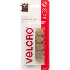 VELCROR brand STICKY BACKR Coins 5/8' 15/Pkg-Beige