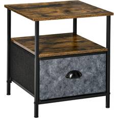 Homcom Side Vintage Nightstand Small Table