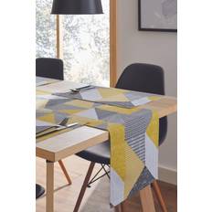 Catherine Lansfield Larsson Geo Ochre Tablecloth