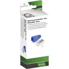 Blue Ethernet, Data & Phone Outlets Quadrios N/A 1906C168 Plug, straight No. of pins RJ 8P8C Blue 25 pcs 1906C168 Plug, straight No. of pins RJ 8P8C Blue 25 pcs