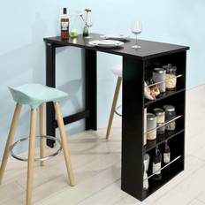 Black Bar Tables SoBuy FWT17-SCH Bar Table