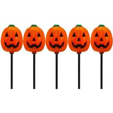 Northlight Seasonal Jack-O-Lantern Halloween Pathway Markers Orange