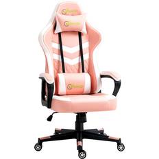 Gaming Chairs on sale Vinsetto Racing Gaming Chair with Lumbar Support Headrest 921-199V71PK Pink