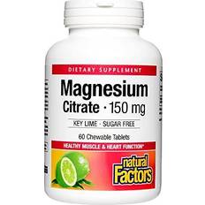 Natural Factors Magnesium Citrate Key Lime 150