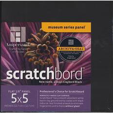 Black Canvas Scratchbord 5 in. x 5 in. pack of 3