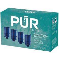 PUR MineralClear Faucet Water Filter Replacement for Filtration Systems, 4 Pack, Blue, 4 Count