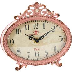 3R Studios 6.5" Distressed Pewter Mantel Hello Honey Table Clock