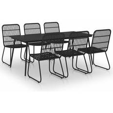 vidaXL 3060247 Patio Dining Set, 1 Table incl. 6 Chairs