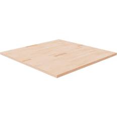 vidaXL Brown, Solid Wood Oak Square Table Top 90cm