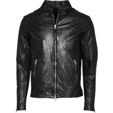 Leather Jackets AllSaints Cora Leather Jacket - Jet Black