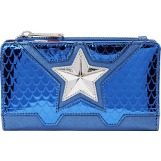 Loungefly Marvel: Metallic Captain America Cosplay Flap Wallet