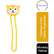 Aquarius Silicon Cartoon Cord Cable Organiser Yellow