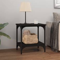 vidaXL black Side Engineered Small Table