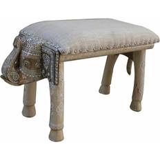 Dkd Home Decor Elephant 65 Mango Seating Stool