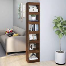 vidaXL brown Cabinet/Room Divider Book Shelf