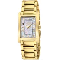 Gv2 Womens Luino Diamond White MOP Dial, 316L IPYG Bracelet Silver & Gold One Size