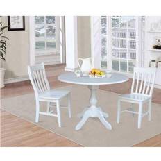 International Concepts 3 Piece Pedestal Dining Set