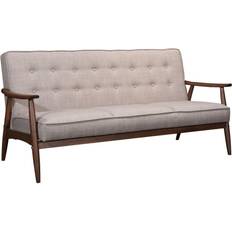 Zuo Modern Rocky Putty Leatherette Sofa