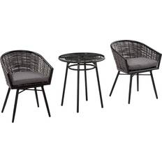 OutSunny 3 Pieces Bistro Set