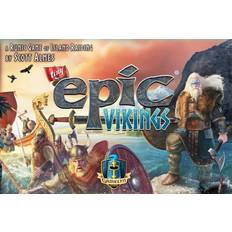 Gamelyn Games Tiny Epic Vikings Fast Playing 1-4 Players First Tri-Foldable Strategy War Board for Adult, Wooden Components, with Settlers, Boats, & Temples Collect Rune Stone Secure Victory