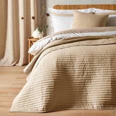Bedspreads Bianca Luxurious Linear Lines Bedspread White
