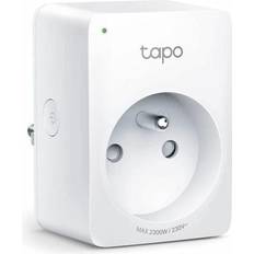 TP-Link Tapo WiFi Smart Socket, Smart Socket kompatibel mit Alexa und Google Home, 10 A, Steuerung der Kaffeemaschine, Lampe, Heizung aus der Ferne, kein Hub erforderlich, Tapo P100 FR 1 Packung