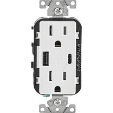 Leviton DUPLEX USB OUTLT A&C WHT Pack of 1