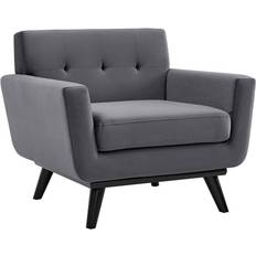 modway Engage Performance Velvet Armchair