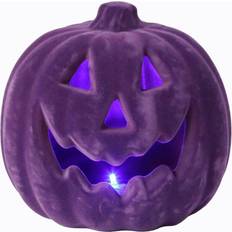 Flora Bunda Flocked Pumpkin Led, 8" Christmas Tree